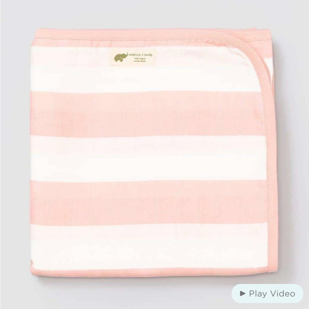 Monica and Andy Pink Always Blanket